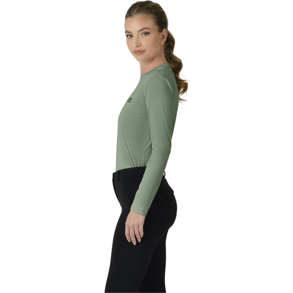 2025 Weatherbeeta Womens Relaxed UV Long Sleeve Tee 1028844 - Olive Leaf
